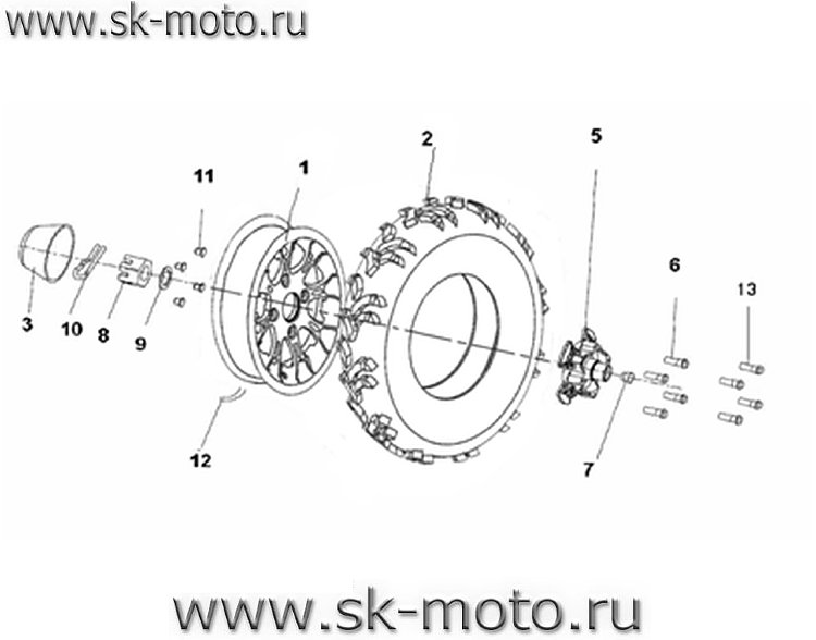 Rubrik R7420 Rear 7. REAR WHEEL